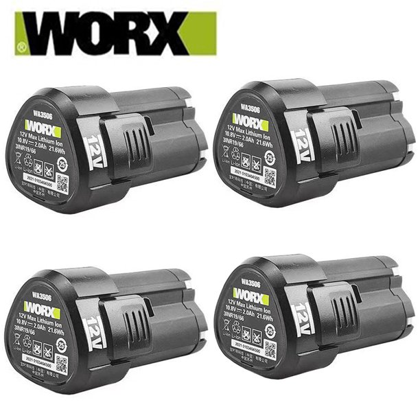 100% Original 2.0/4.0Ah para WORX Kress 12V WA3506 WU127 WU128 WU130 WU131X WU132 WU280 WX128 WX540 Batería para Herramienta Eléctrica