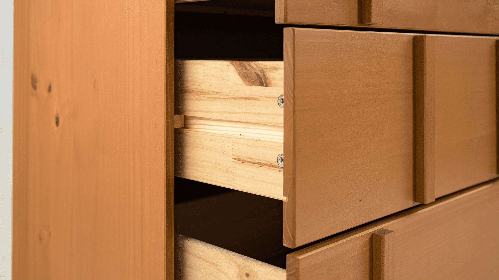 Bronx Modern Solid Wood Six Drawer Dresser Caramel - for Adults and Teens