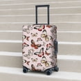 thumbnail image 6 of Lsque Vintage flowers Printed Luggage Cover, Travel Luggage Protector,Scratch and Dirt Resistant, Fits 18-32 Inch Luggage-Small, 6 of 7
