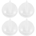 thumbnail image 1 of FONDOTIN 4Pcs Microwave Oven Timer Control Knobs White Plastic Replacement Parts for Wide Appliance Use, 1 of 6