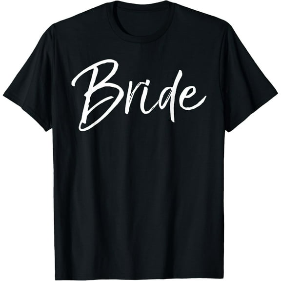 Matching Getting Ready Bride & Groom Wedding Gifts Bride T-ShirtMen and women, Black T-shirt, size: Extra large