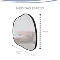 thumbnail image 4 of ESPEJO ASIMETRICO DE 60X80CM CON MARCO DE METAL MARCA GRAVITA, 4 of 7