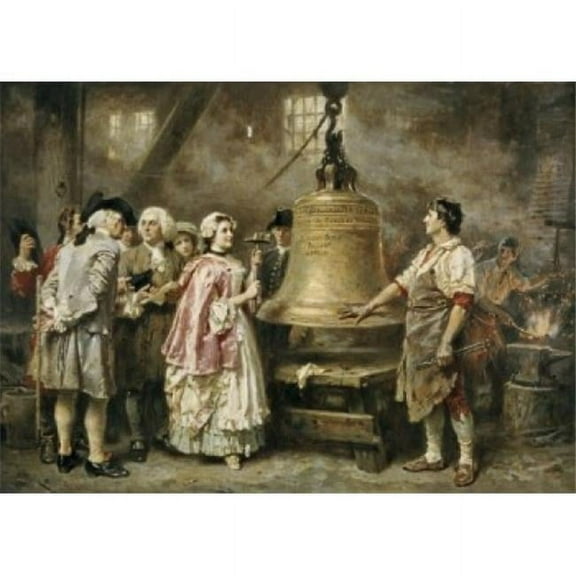 Posterazzi SAL900122821 The Bells First Note American History Jean Leon Gerome Ferris 1863-1930 American Poster Print - 18 x 24 in.