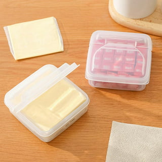SAVITA 4pcs Bacon Keeper Container, Deli Meat Container with Lid Cheese  Storage Container for Fridge Shallow Low Lunch Meat Container for  Refrigerator