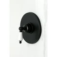 thumbnail image 3 of Kingston Brass KB6330PL Demure Single-Handle Pressure Balanced Tub and Shower Faucet, Matte Black, 3 of 7