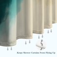 thumbnail image 6 of Teal and Gold Marble Abstract Waves Pattern Shower Curtain 36"x72" ,Bathroom Decorative Shower Curtains Set with 12 Hooks,Modern Waterproof Washable Shower Curtain, 6 of 6