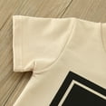 thumbnail image 6 of Youmylove Toddler Boys Girls Short Sleeve Letter Printed T-Shirt Tee Pullover Tops Shorts Outfits Baby Playwear, 6 of 7