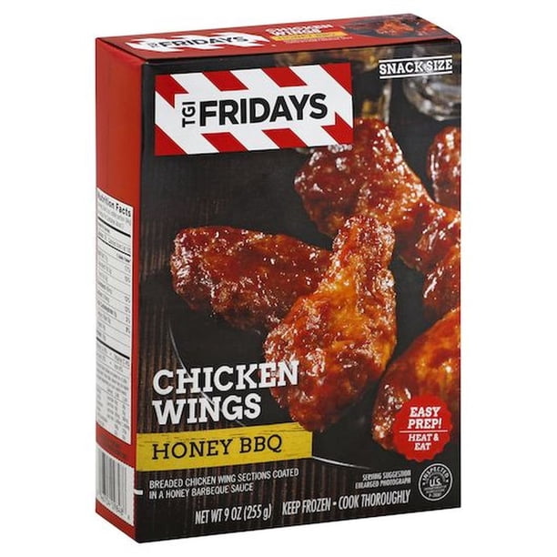 Tgi Fridays Chicken Wings with Honey BBQ Sauce, 9 Ounce 8 per case