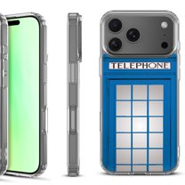 For iPhone 17 Pro Shockproof Protective Phone Case, by OneToughShield - Phone Booth Blue