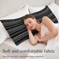 thumbnail image 5 of Black and White Geometric Long Body Pillow Covers, Modern Abstract Art Soft Breathable Throw Pillow Cases with Invisible Zipper, Decorative Pillowcase Pillows Protectors for Sofa Bed Couch 20"x60", 5 of 9