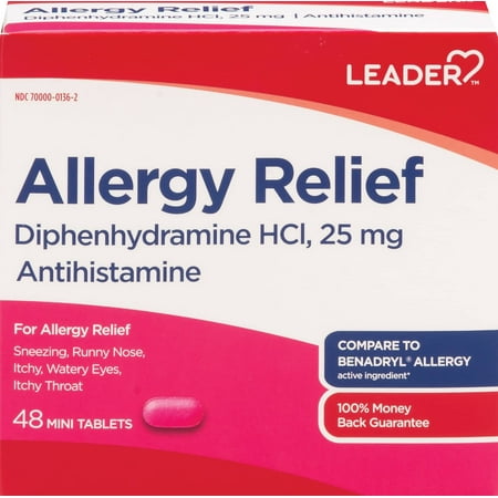 Leader Allergy Relief MiniTabs, 48 COUNT