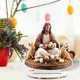 thumbnail image 4 of Decoración de mesa de conejo de Pascua con diseño hueco - Centro de mesa acrílico para casa u oficina, 4 of 5