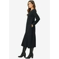 thumbnail image 3 of Woman Within Plus Size Petite Thermal Knit A-Line Dress, 3 of 6