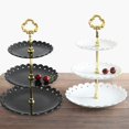 thumbnail image 2 of Kozart 3-Tier Cupcake Stand Plastic Dessert Tower Serving Tray for Wedding Birthday Autumn Tea Baby Shower Halloween Party, 2 of 6