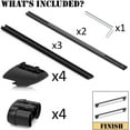 thumbnail image 3 of COWVIE 48'' Roof Rack Cross Bars, Adjustable Aluminum Cargo Bars Fits Most Existing Raised Side Rails with Gap, 3 of 7