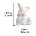 thumbnail image 2 of XGFHYJEH Easter Decoration, Easter Decorations for the Home, Easter Decor, Easter Resin Bunny Embracing Easter Eggs Shaped Ornament White Cute Little Bunny Figurine Decora Home, 2 of 5