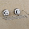 thumbnail image 6 of ULTNICE Bathroom Accessory Silver Metal Shower Basket Suction Cup Wall Organizer 11.8x5.2x3 Inches, 6 of 8