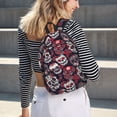 thumbnail image 7 of Balery Rose Flowers Vintage Canvas Backpack for Men and Women - Large Capacity, Durable Travel Laptop Bag for School, Work, Hiking, and Outdoor Activities, 7 of 7