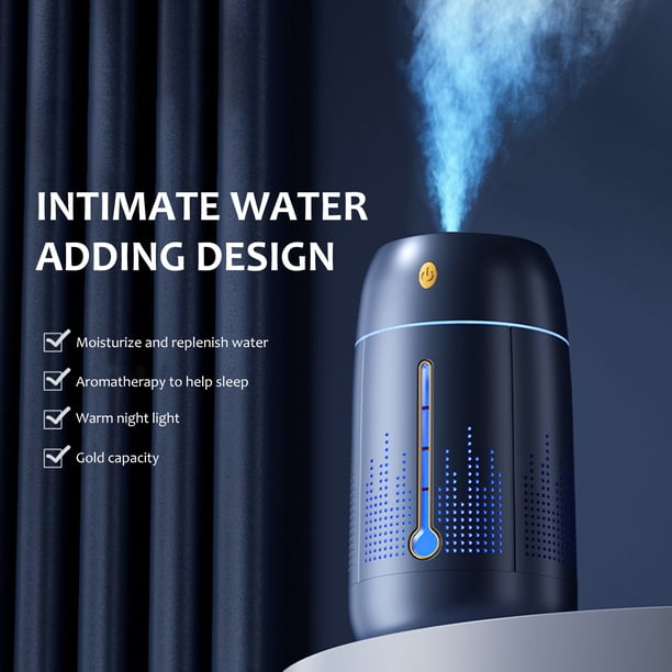 Eléctrico Humidificador de aire de 1,2 lpurificadores de aire de aromaterapia para oficina de dormitorio (azul)