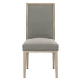 thumbnail image 5 of Benjara BM217386 High Back Armless Dining Chair with Wooden Legs, Gray & Brown - Set of 2, 5 of 5