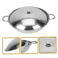 thumbnail image 4 of Homoyoyo 1 Set of Stainless Camping Cookware Non-stick Round with Double Handles for Outdoor Use, 4 of 8