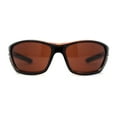 thumbnail image 2 of Mens Road Warrior Driving Lens Wrap Sport Sunglasses All Brown, 2 of 4