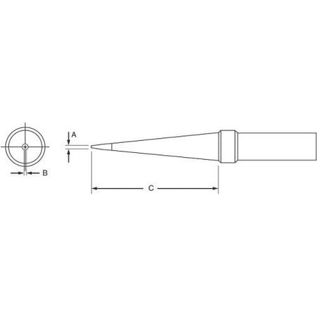 - 1/32 Inch Screwdriver Tip Replacement for Soldering Station PES51 (Part 2082847) by, By Weller From USA