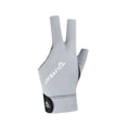 thumbnail image 1 of Guantes de billar de 3 dedos kusrkot para practicar billar en interiores gris, 1 of 8