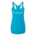 thumbnail image 2 of Wild Bobby Antisocial Women Tri-Blend Racerback Tank Top, 2 of 6