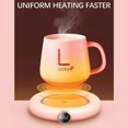 thumbnail image 5 of (Pink)massage table heating pad Intelligent Constant Warmth Coat Cushion Usb Automatic Heating Cushion Base Feel Insulation Warming Cushion Not Picky Cups L, 5 of 5