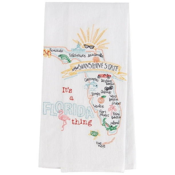Kay Dee Designs ST Thing Florida EMB F/S Dish Towel, 17.5 x 28, Various ...