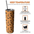 thumbnail image 6 of 20oz Halloween Witches on Brooms Pattern Skinny Tumblers Stainless Steel Tumbler with Lid and Straw,Vacuum Insulated Double Wall Travel Tumbler Cups with Cleaning Brush for Coffee,Tea, 6 of 6
