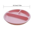 thumbnail image 4 of Kids Dish Meal Tray Children Silicone Food Plate Fruit Vegetable Baby Food Non-slip Tray  Blue, 4 of 10