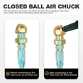 thumbnail image 4 of Cosmug Heavy Duty Tire Air Chuck Set Solid Metal Closed Air Chuck with Quick Connect Plug Tire Inflator Nozzle 300 Psi Rated Leak-Proof Air Compressor Accessories for Car Truck Motorcycle Bicycle, 4 of 9