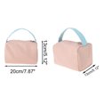 thumbnail image 2 of Ofertas Únicas 1 Pc Bolsa de Mano Color Sólido Neceser de Maquillaje 7.87"x5.12"x5.12" Rosa, 2 of 6