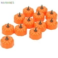 thumbnail image 3 of BadPiggies 12Pcs Halloween Pumpkin Tealights Flameless Candle Flickering LED Lights Battery Operated for Holiday Party Home Decoration, Normal, 3 of 7