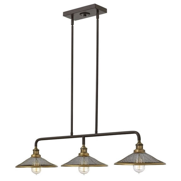 Hinkley Lighting - Three Light Linear Chandelier - Chandelier - Rigby - 3 Light