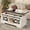 Black/White, variant on Emorefun Coffee Table with Lifting Top, Farmhouse Center Table W/Sliding Barn Door & Hidden Storage for Living Room, Wood/White