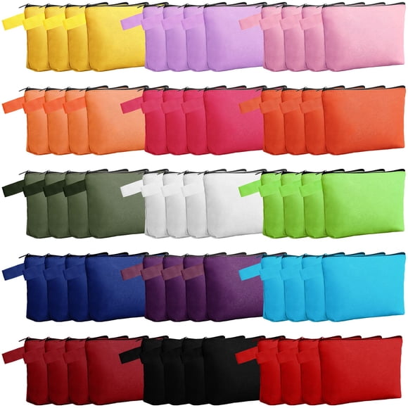 Bolsas de maquillaje de lona Reginary, 60 piezas, bolsa de viaje para cosméticos