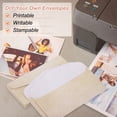 thumbnail image 4 of 48 Paquetes Sobres de Papel Vintage Envejecido Gradiente Blanco Marrón-9 x 4 Pulgadas para Escritura de Cartas, Invitaciones, 4 of 6