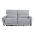 thumbnail image 4 of JERFIT Modern 2-Seater Power Recliner Sofa with USB Charger, Faux Leather, Gray, 4 of 7