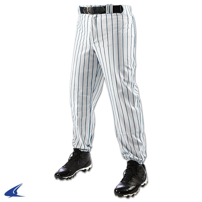 Champro Youth Pinstripe Baseball Pants WhiteNavy Sm 