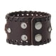 thumbnail image 2 of Pulsera de puño ancho Sunnimix de cuero para hombres Marrón, 2 of 5