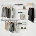 thumbnail image 1 of Rubbermaid Configurations Custom Closet Deluxe Kit, White, 4-8 Foot, FG3H8900WHT, 1 of 2