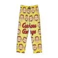 thumbnail image 4 of Mens Curi-ous Monkey Geor-gia Pajama Pants Lounge Pants Super Soft Pajama Bottoms with Pockets Drawstring, 4 of 8