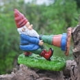 thumbnail image 4 of Figuras De Gnomos De Resina Divertidas, Gnomo Adhesivo Creativo Para Jardín, Decoración De Jardín, Estatua, Decoración De Gnomo, Figuritas Decorativas Para El Hogar Yuarrent HA037157-00, 4 of 6