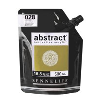 Sennelier Abstract Acrylics, Satin, 500ml, Iridescent Gold