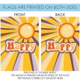 thumbnail image 4 of Toland Home Garden Yellow and Orange Happy Vibes Outdoor Garden Flag 18" x 12.5", 4 of 5