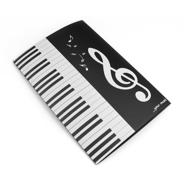 Dossier de Partition Noir Format A4 Support de Rangement pour Instruments de Musique de Scène Piano Performance