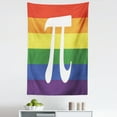 thumbnail image 1 of Pi Tapestry, White Special Number on Rainbow Colors Lines Inspired Background Gay Math LGBT, Fabric Wall Hanging Decor for Bedroom Living Room Dorm, 5 Sizes, Multicolor, by Ambesonne, 1 of 1
